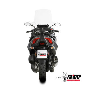 Mivv Slip-On Oval Black con tapa carbono Moto Morini Seiemmezzo STR 2022-24