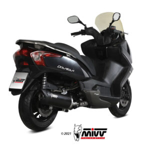 Mivv Full system 1x1 Mover black Kymco Downtown 300 2009-17