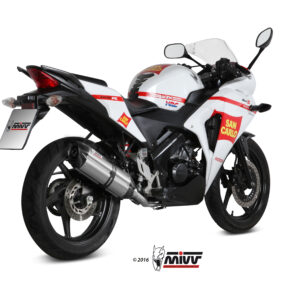 Mivv Full system 1x1 Suono St. Steel con tapa carbono Honda CBR 125 R 2011-16