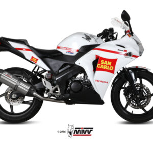 Mivv Full system 1x1 Suono St. Steel con tapa carbono Honda CBR 125 R 2011-16