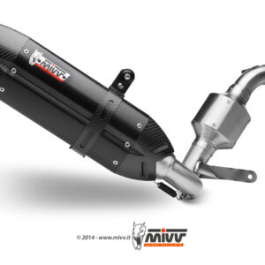 Mivv Full system 1x1 Suono black con tapa carbono KTM 390 Duke 2013-16