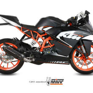 Mivv Full system 1x1 Suono black con tapa carbono KTM RC 125 2014-16