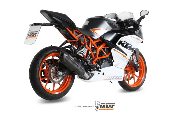 Mivv Full system 1x1 Suono black con tapa carbono KTM RC 390 2014-16