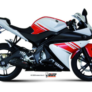 Mivv Full system 1x1 Suono black con tapa carbono Yamaha YZF R125 2008-13