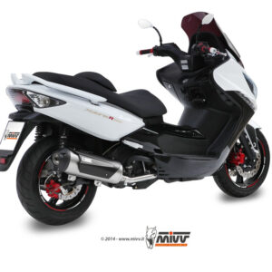 Mivv Full system 1x1 Urban St. Steel Kymco Xciting 500 2005-14