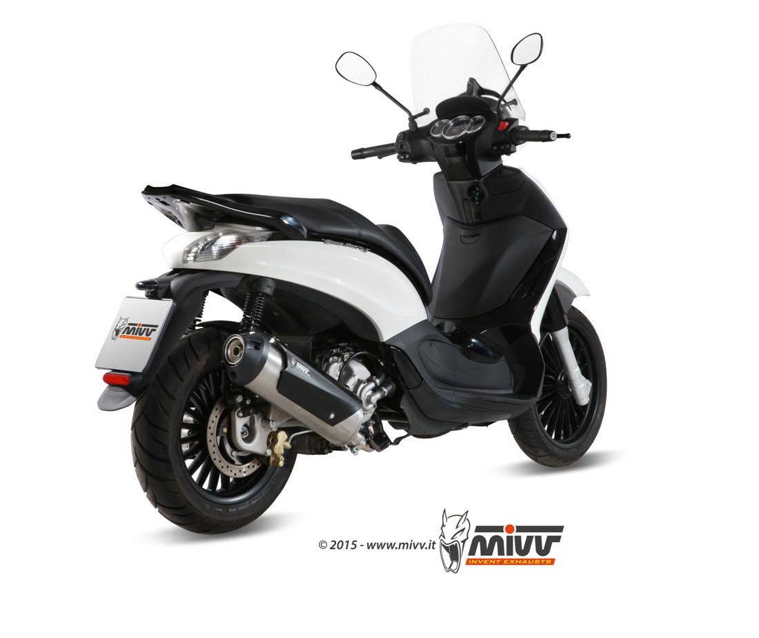 Mivv Full system 1x1 Urban St. Steel Piaggio Beverly 125 2014-16