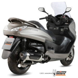 Mivv Full system 1x1 Urban St. Steel Yamaha Majesty 400 2007-14