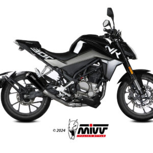 Mivv Full system 1x1 X-M1 Black CF Moto 300NK 2021-24