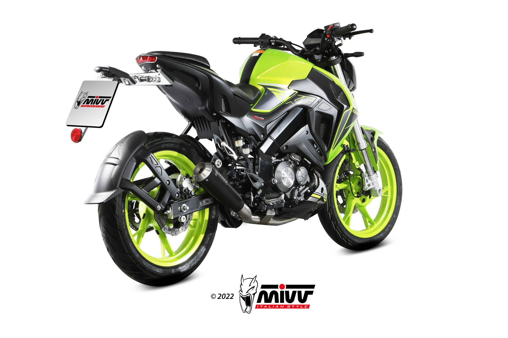 Mivv Full system 1x1 X-M1 Black Keeway RKF 125 2021-24