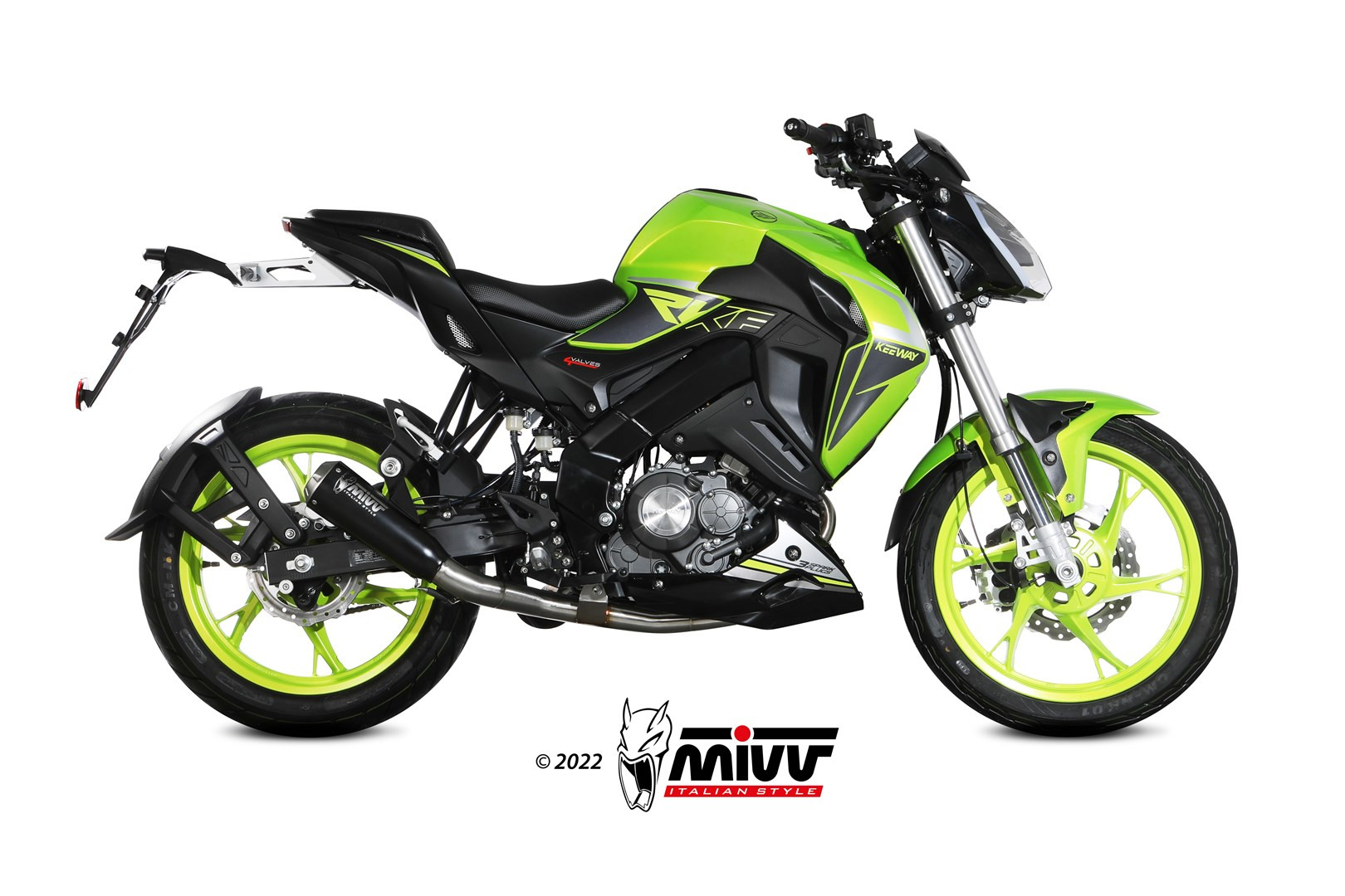 Mivv Full system 1x1 X-M1 Black Keeway RKF 125 2021-24