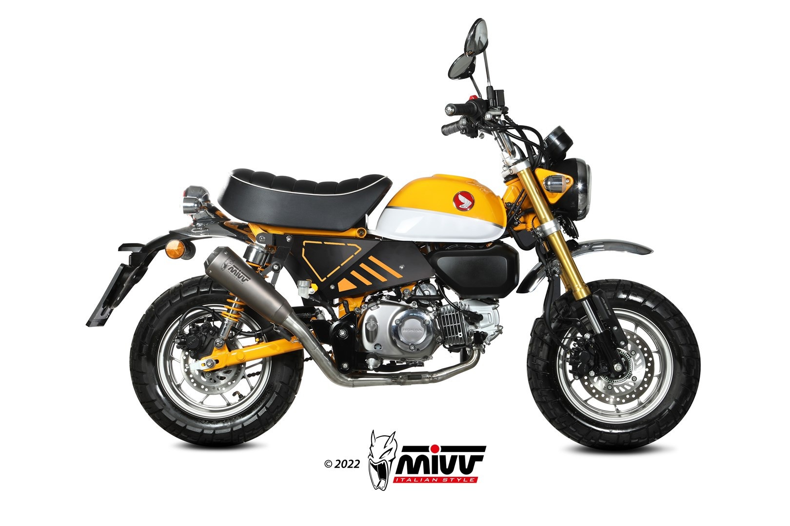 Mivv Full system 1x1 X-M1 Titanium Honda Monkey 2018-25