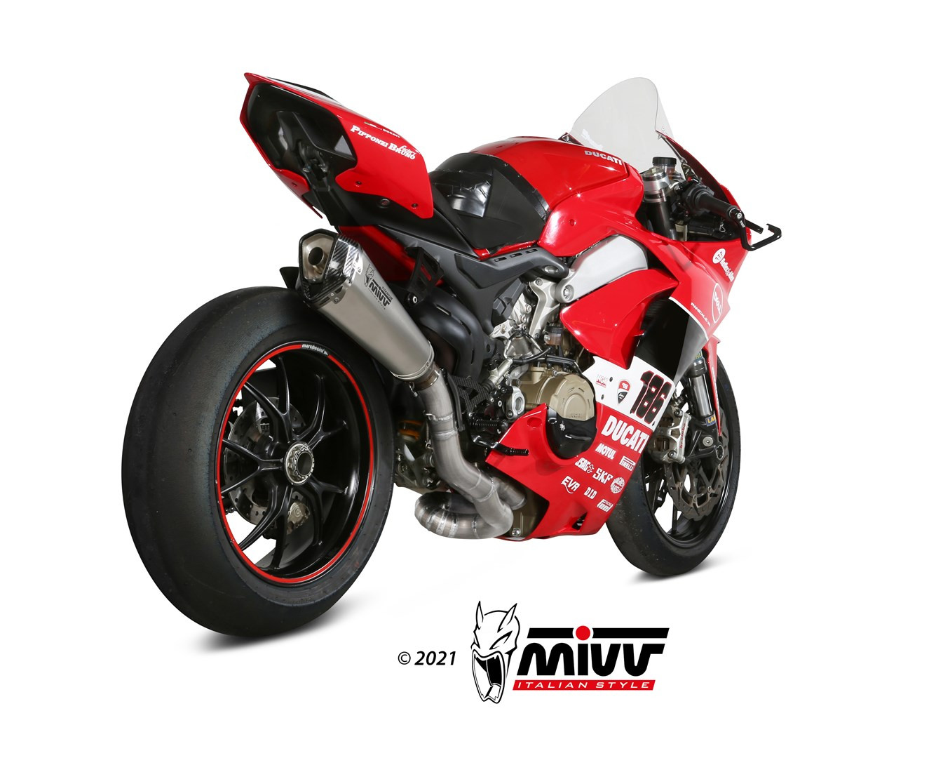Mivv Full system 2x1 Delta Race Full titanium Ducati Panigale V4 2018-25