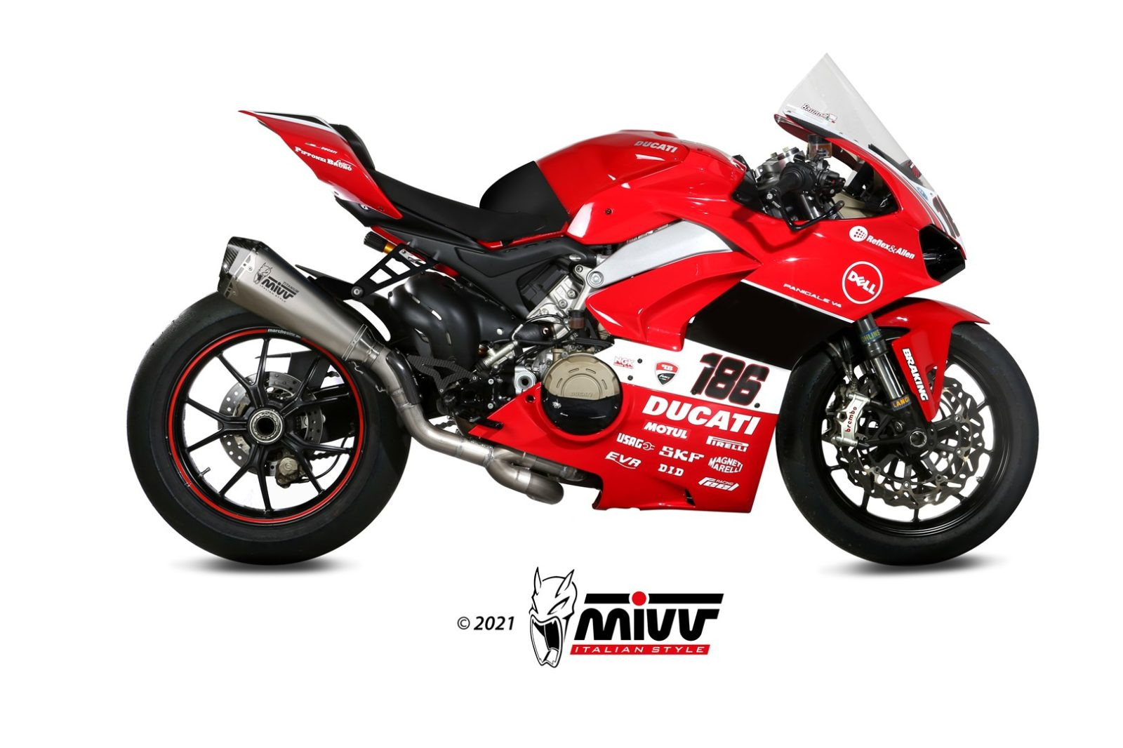 Mivv Full system 2x1 Delta Race Full titanium Ducati Panigale V4 2018-25