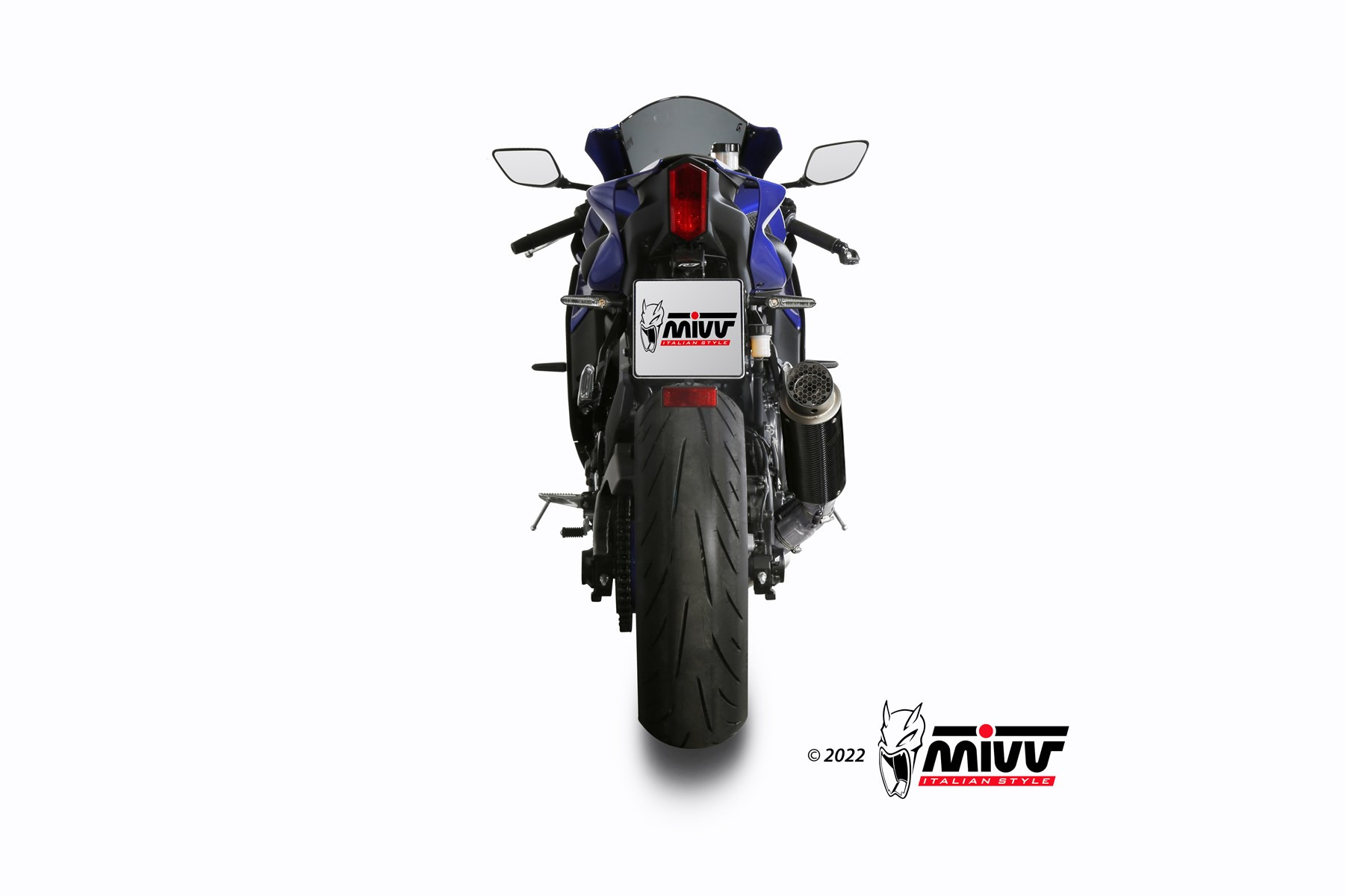 Mivv Full system 2x1 SR-1 Titanium Yamaha YZF R7 2022-24