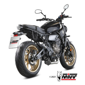 Mivv Full system 2x1 HR-1 Black YAMAHA XSR 700 2021-24