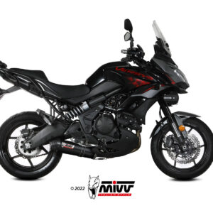 Mivv Full system 2x1 Oval Black con tapa carbono Kawasaki Versys 650 2021-25