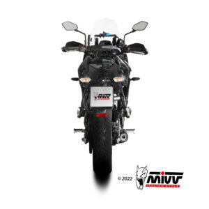 Mivv Full system 2x1 Oval Black con tapa carbono Kawasaki Versys 650 2021-25