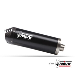 Mivv Full system 2x1 Oval Black con tapa carbono Kawasaki Versys 650 2021-25