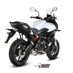 Mivv Full system 2x1 Oval St. Steel Kawasaki Versys 650 2015-20