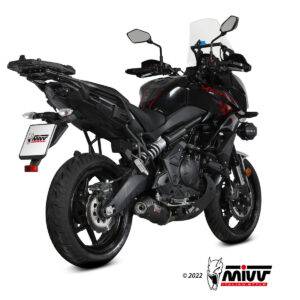 Mivv Full system 2x1 Oval carbono con tapa carbono Kawasaki Versys 650 2021-23