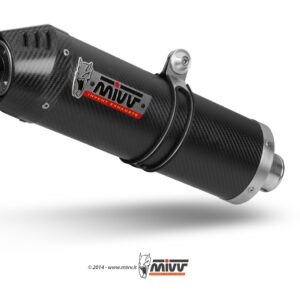 Mivv Full system 2x1 Oval carbono con tapa carbono Suzuki DL V-Strom 650 2007-11
