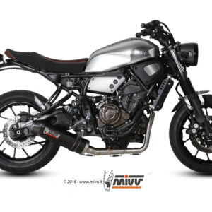 Mivv Full system 2x1 Oval carbono con tapa carbono Yamaha XSR 700 2016-20