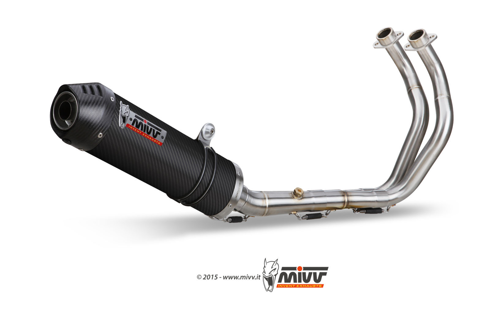 Mivv Full system 2x1 Ghibli black Yamaha XSR 700 2016-20
