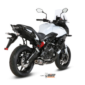 Mivv Full system 2x1 Oval titan con tapa carbono Kawasaki Versys 650 2015-20