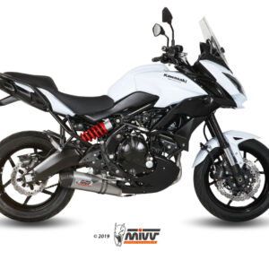 Mivv Full system 2x1 Oval titan con tapa carbono Kawasaki Versys 650 2015-20