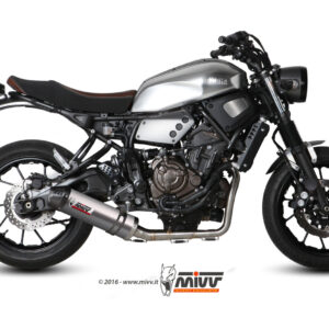 Mivv Full system 2x1 Oval titan con tapa carbono Yamaha XSR 700 2016-20