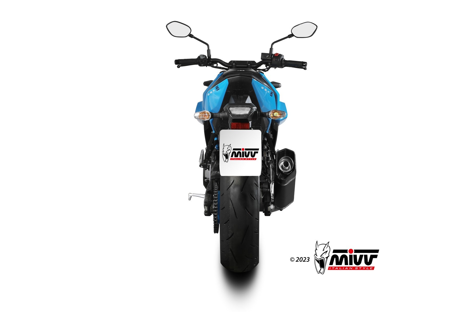 Mivv Full system 2x1 X-M5 Black Suzuki GSX-8S 2022-25