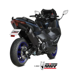 Mivv Full system 2x1 SR-1 Black Titanium Yamaha T-MAX 560 2022-24 (colector negro)