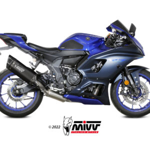 Mivv Full system 2x1 SR-1 Black Titanium Yamaha YZF R7 2022-24