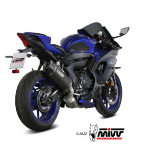 Mivv Full system 2x1 SR-1 Black Titanium Yamaha YZF R7 2022-24