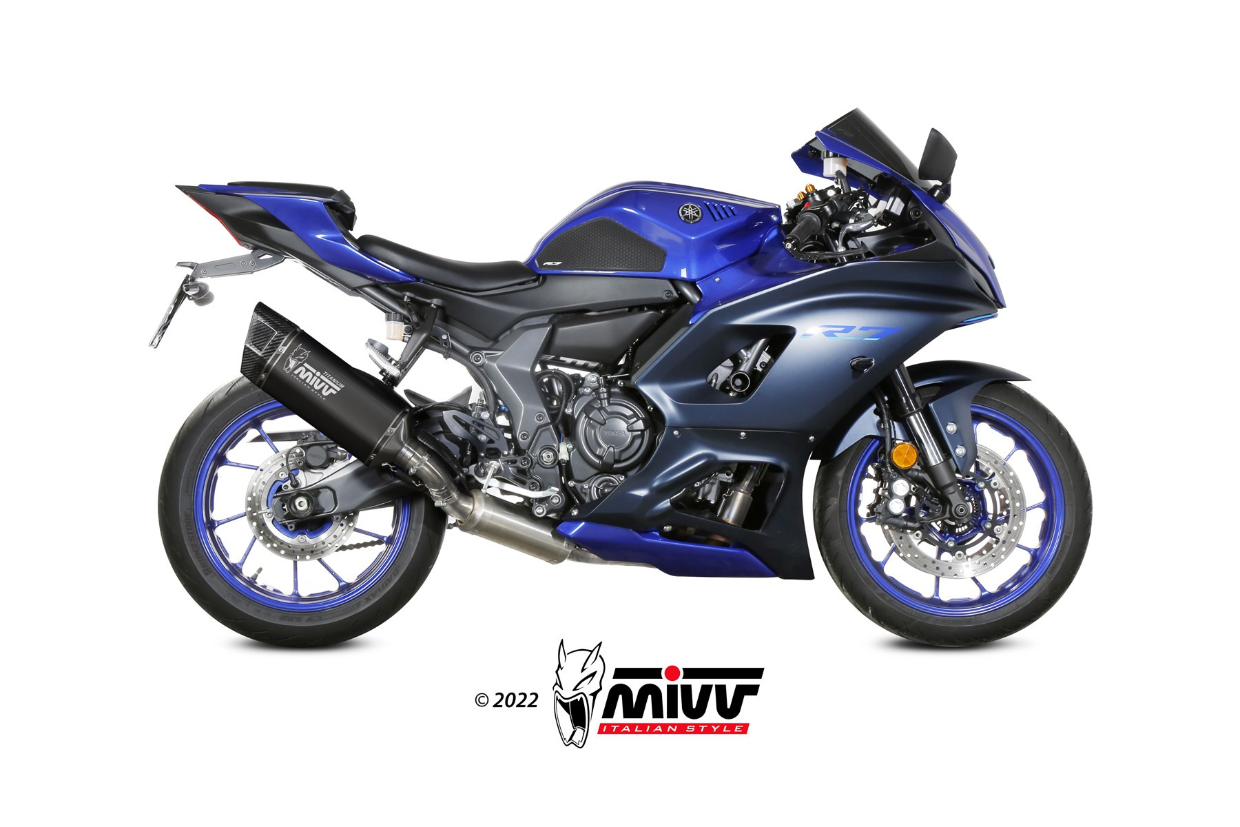 Mivv Full system 2x1 SR-1 Titanium Yamaha YZF R7 2022-24