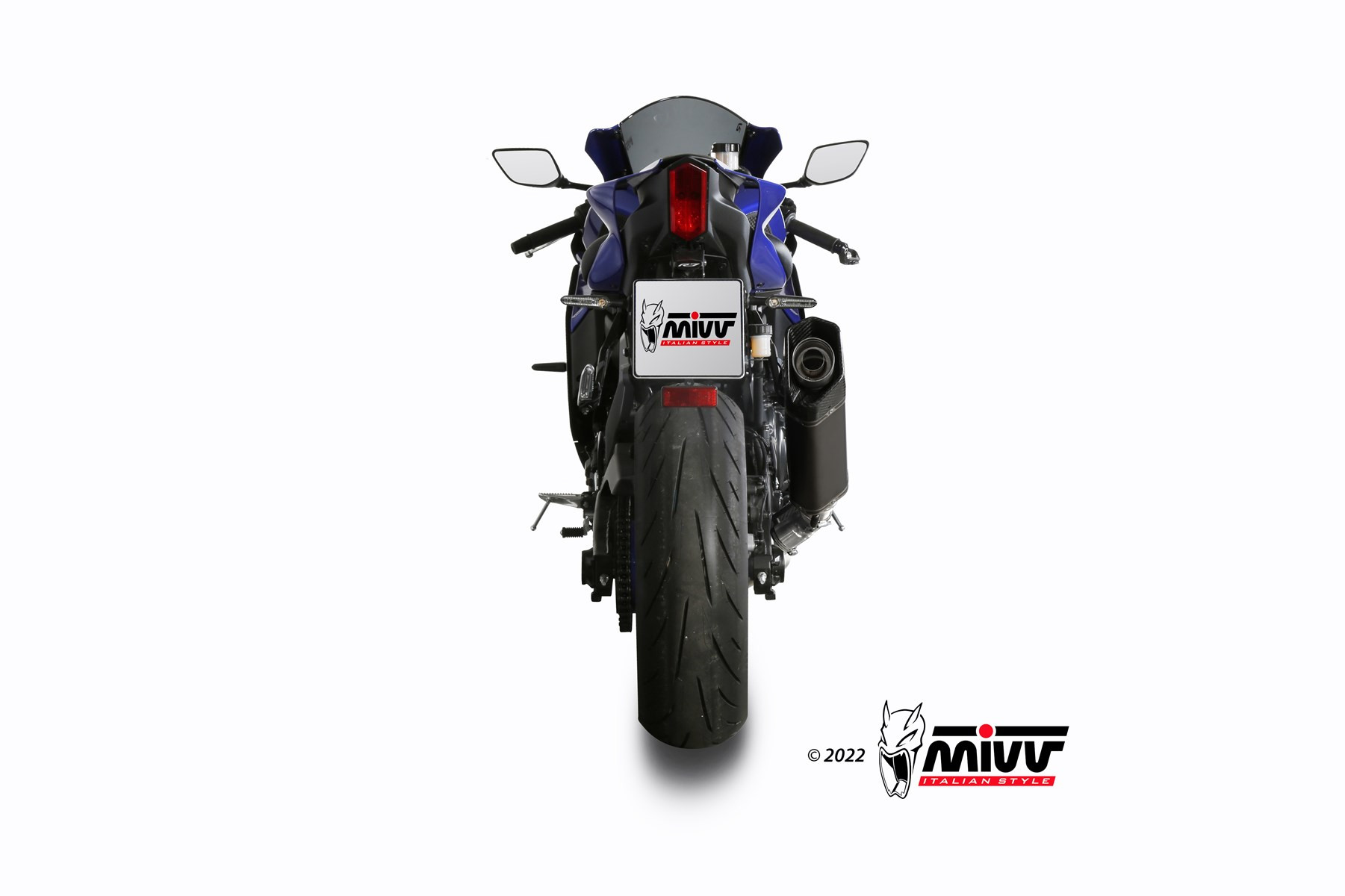 Mivv Full system 2x1 SR-1 Titanium Yamaha YZF R7 2022-24