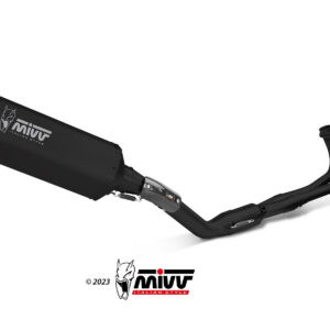 Mivv Full system 2x1 SR-1 Black Yamaha T-MAX 560 2022-24 (colector negro)
