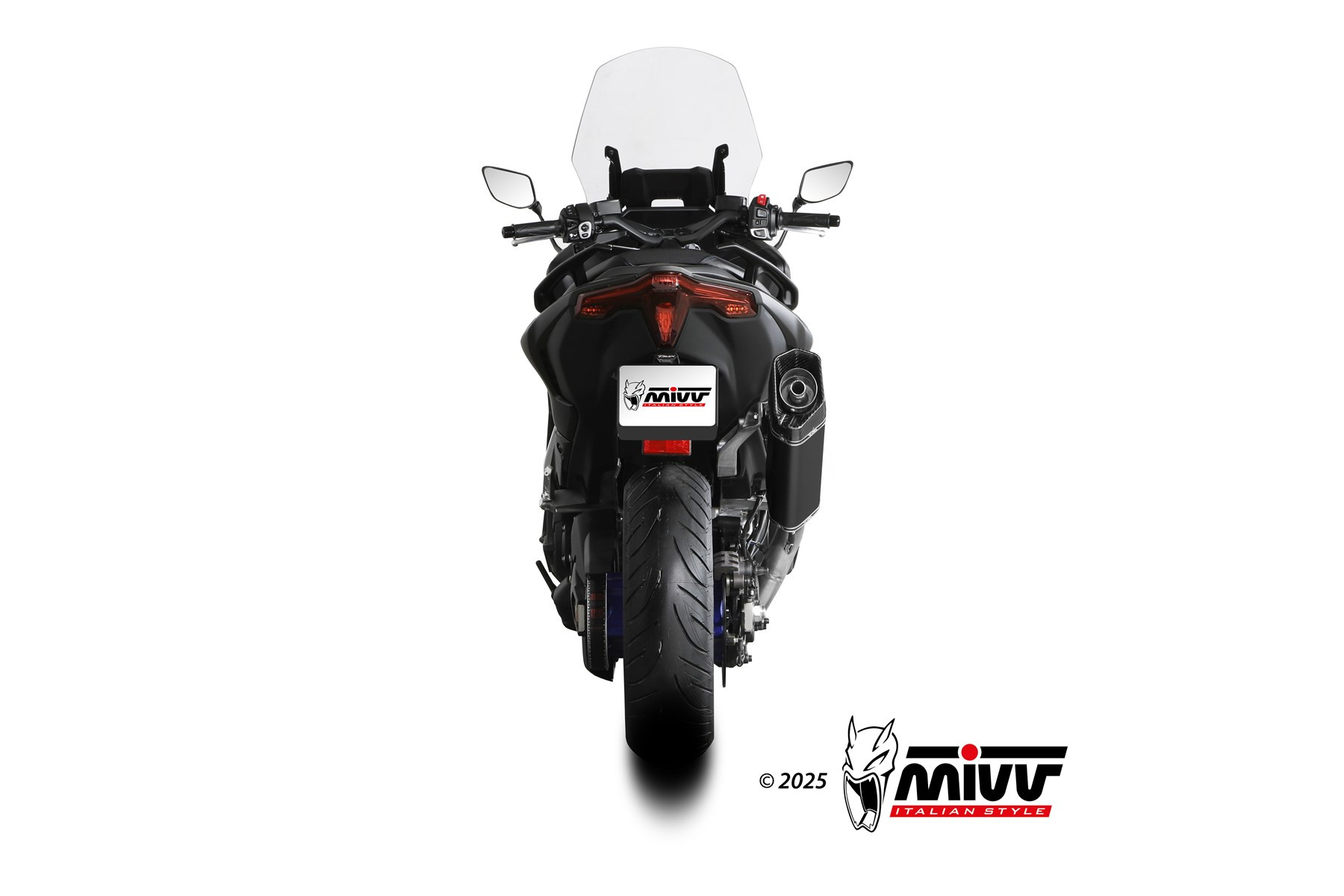 Mivv Full system 2x1 SR-1 Black Yamaha T-MAX 560 2025