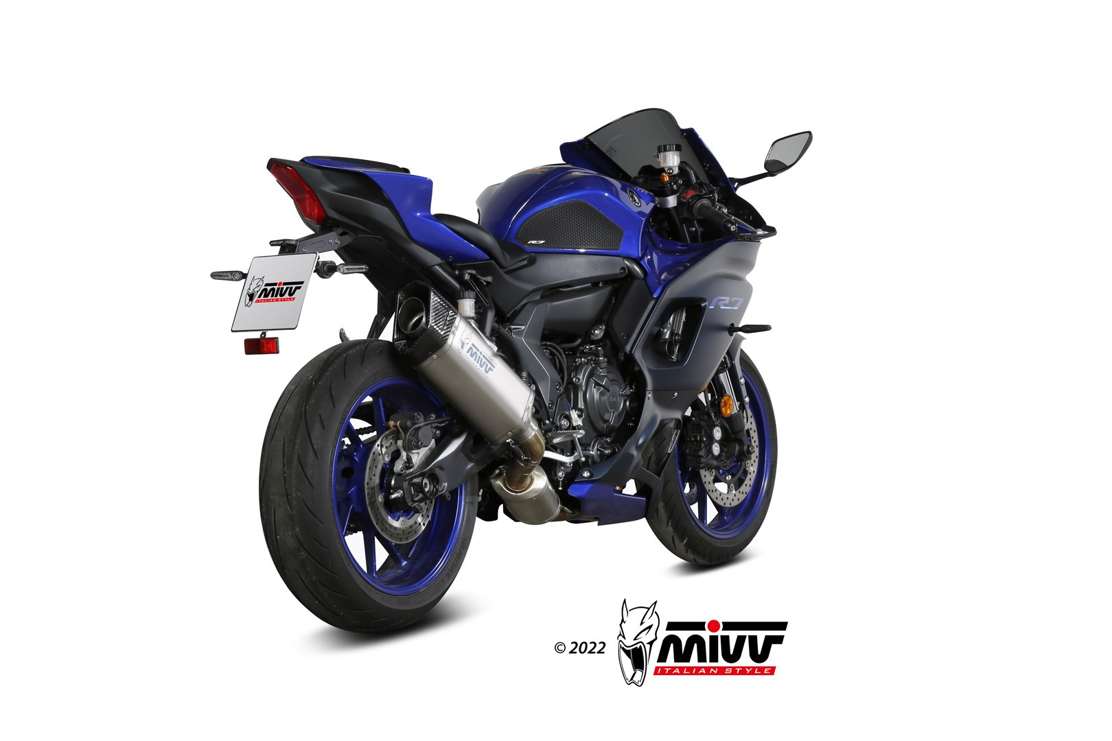 Mivv Full system 2x1 SR-1 Titanium Yamaha YZF R7 2022-24