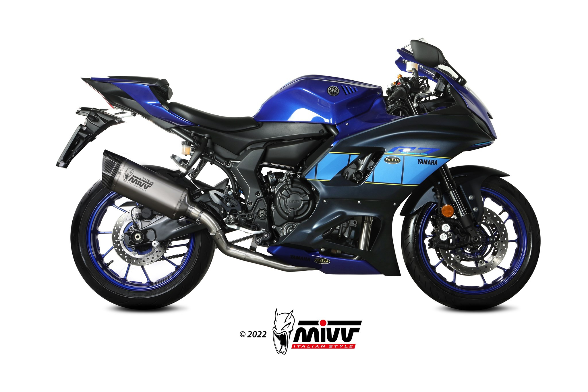 Mivv Full system 2x1 SR-1 Titanium Yamaha YZF R7 2022-24