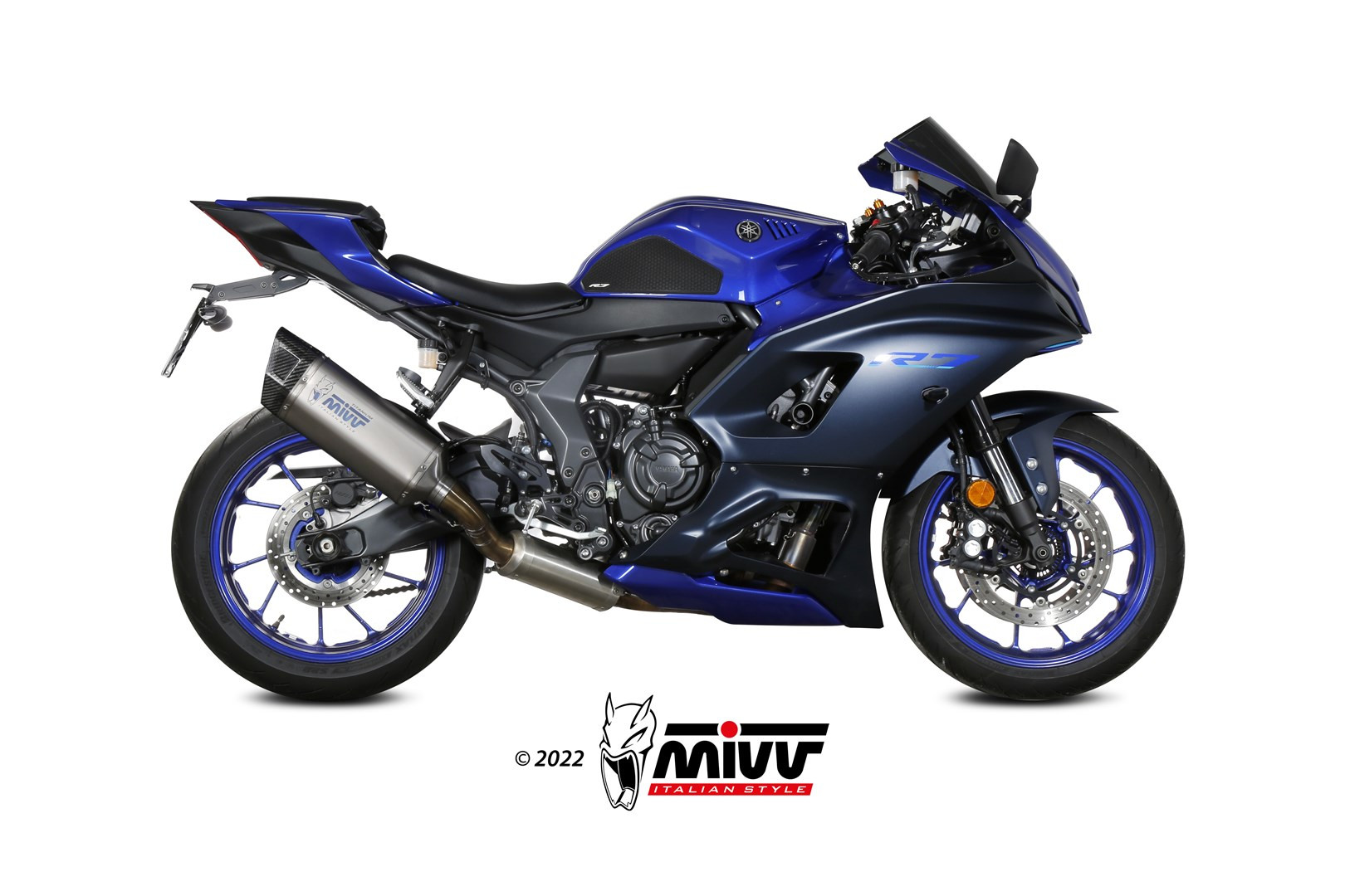 Mivv Full system 2x1 SR-1 Titanium Yamaha YZF R7 2022-24
