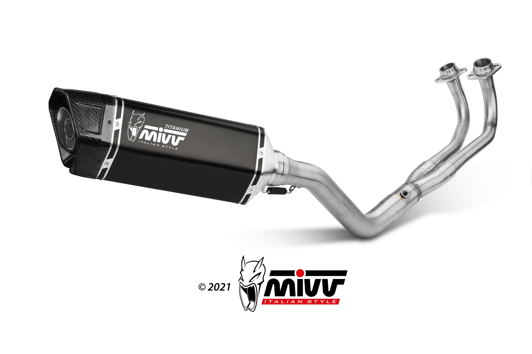 Mivv Full system 2x1 SR-1 black titanium Yamaha T-MAX 560 2020-21