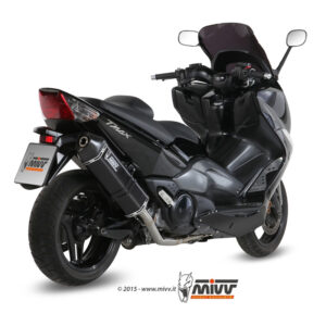 Mivv Full system 2x1 Speed edge black Yamaha T-MAX 500 2008-11