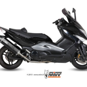 Mivv Full system 2x1 Speed edge black Yamaha T-MAX 500 2008-11