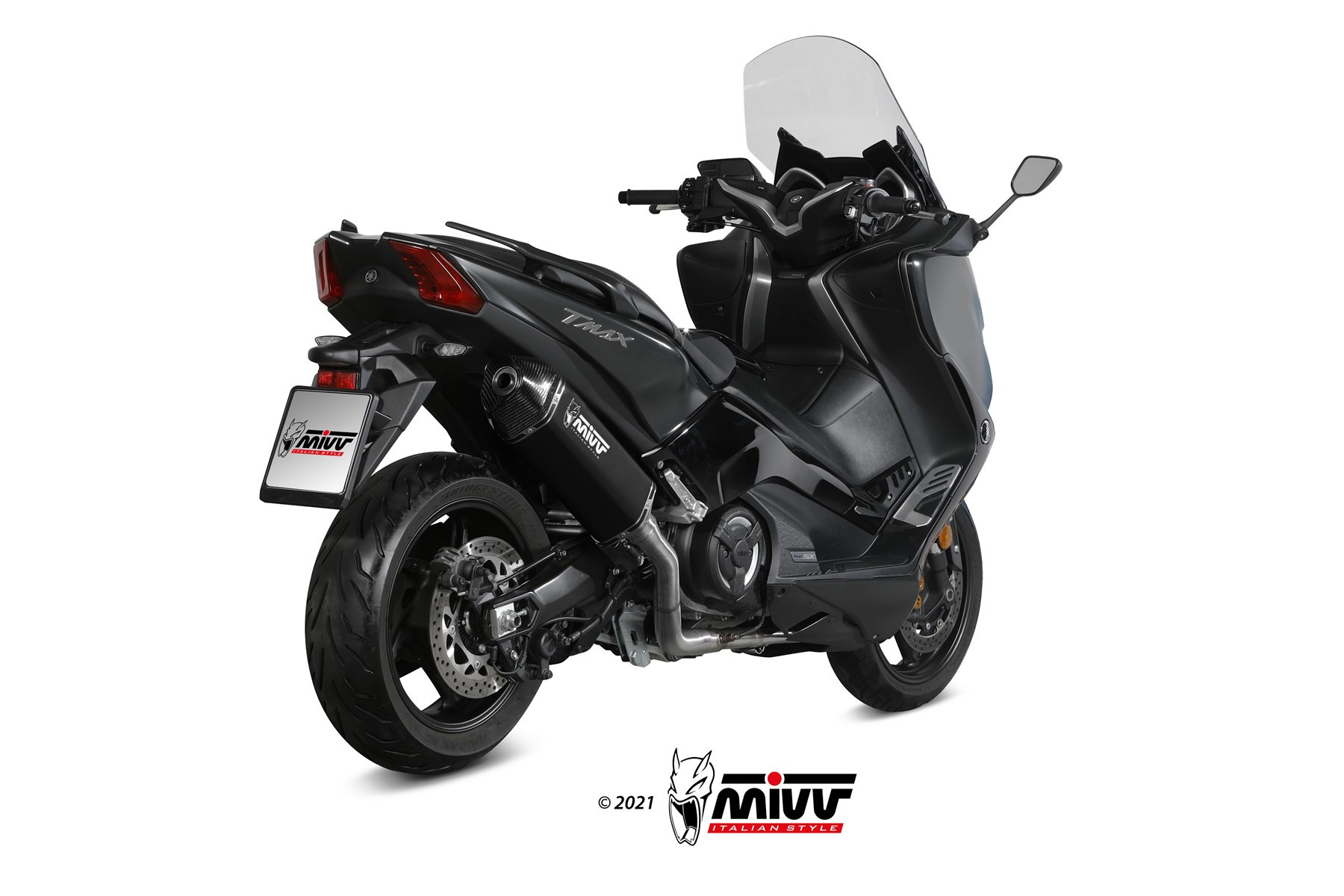 Mivv Full system 3x1 X-M1 black Yamaha MT-09 / FZ-09 2013-20