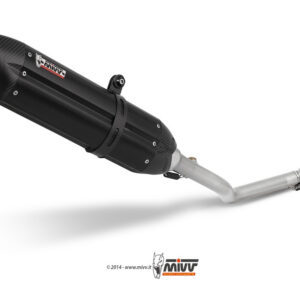 Mivv Full system 2x1 Suono black con tapa carbono Yamaha T-MAX 500 2001-07