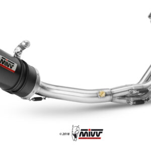 Mivv Full system 3x1 Oval carbono con tapa carbono Yamaha XSR 900 2016-20