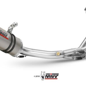 Mivv Full system 3x1 Oval titan con tapa carbono Yamaha XSR 900 2016-20