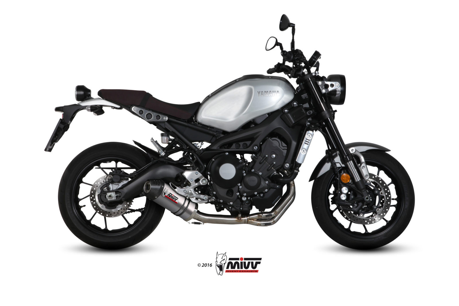Mivv Full system 3x1 Oval carbono con tapa carbono Yamaha XSR 900 2016-20
