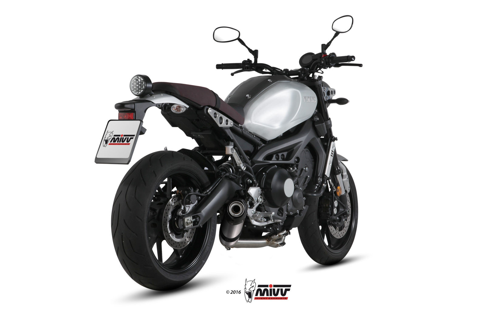 Mivv Full system 3x1 Oval carbono con tapa carbono Yamaha XSR 900 2016-20